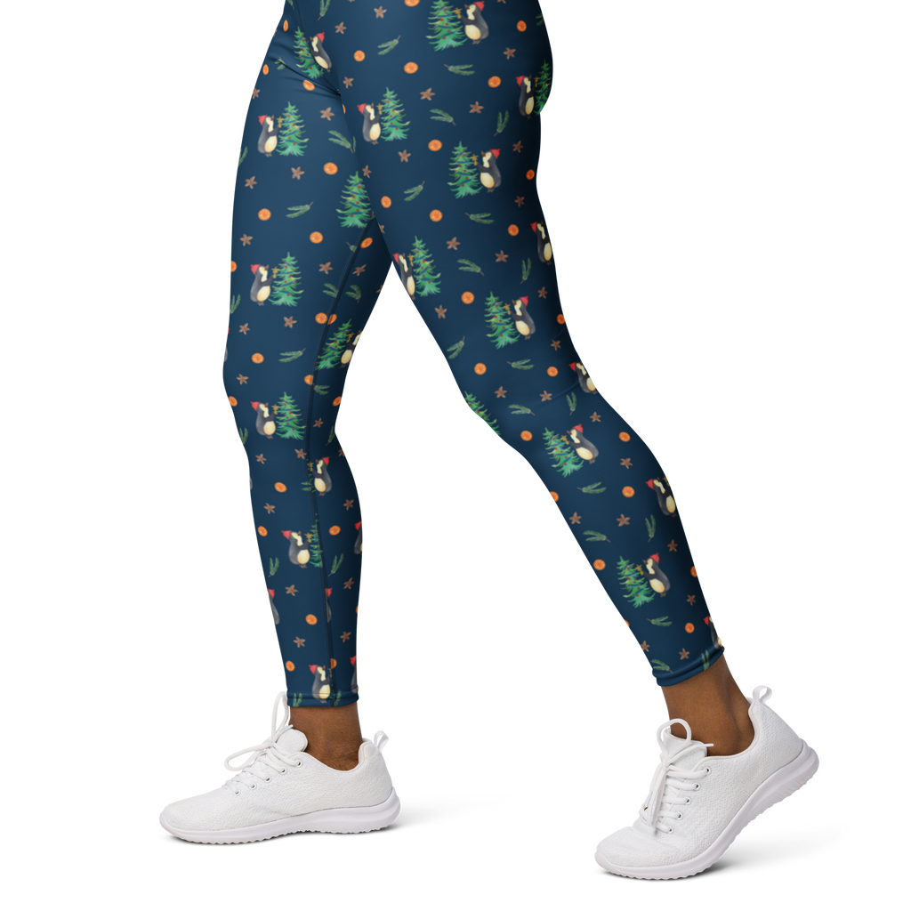 Yogahose Pinguin Weihnachtsbaum Muster Yogapants, Yogaleggings, Yogaleggins, Yogahose Damen, Yogahose, Frauen, Yogahose Mädchen, Yogahose Kinder, Yogahose Herren, Yogahose Männer, Winter, Weihnachten, Weihnachtsdeko, Nikolaus, Advent, Heiligabend, Wintermotiv, Pinguin