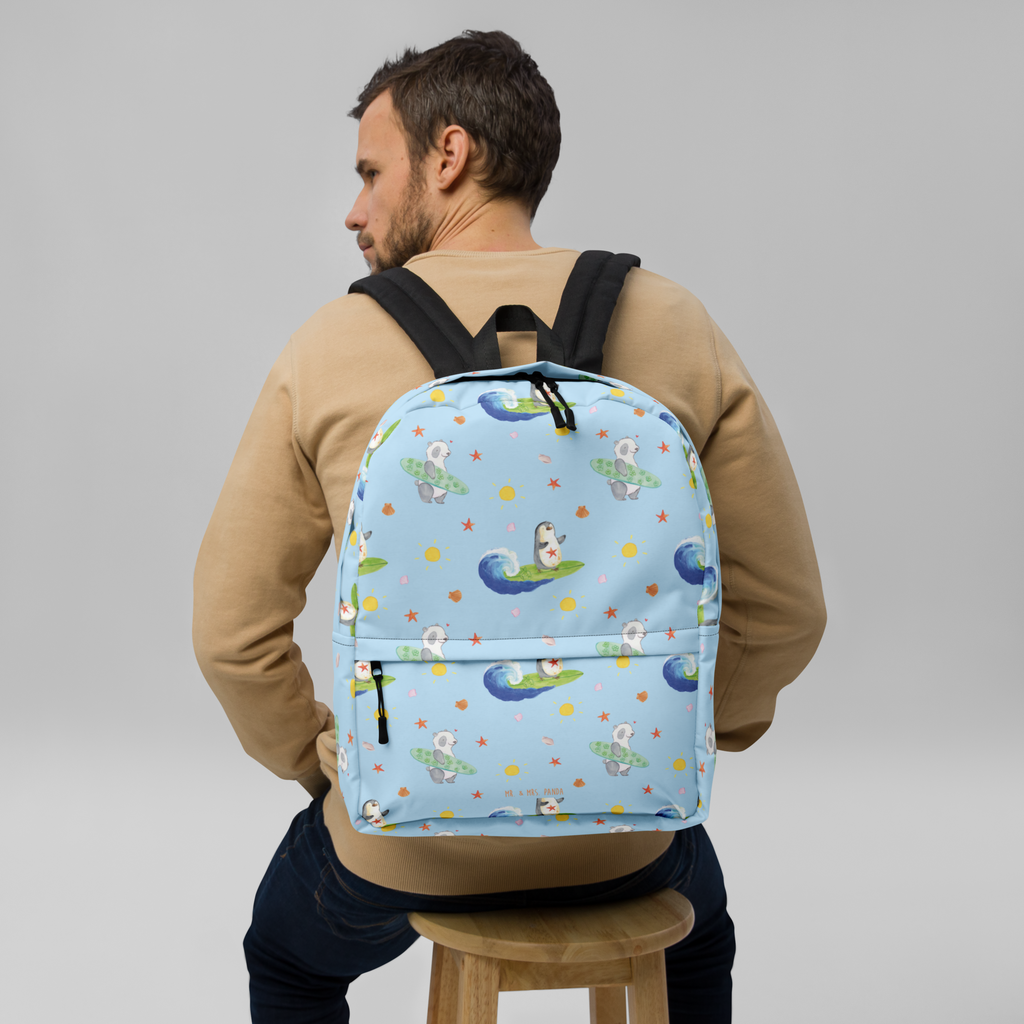 Rucksack Pinguin Surfer Muster Rucksack, Laptoprucksack, Notebookrucksack, Schulrucksack für Laptop, Arbeitsrucksack für Laptop, Reiserucksack für Laptop, Rucksack für Alltag, Rucksack für Schule, Rucksack für Uni, Rucksack für Notebook, Rucksack für Computer, wetterfester Rucksack, regenfester Rucksack, strapazierfähiger Rucksack, Pinguin, Pinguine, surfen, Surfer, Hawaii, Urlaub, Wellen, Wellen reiten, Portugal