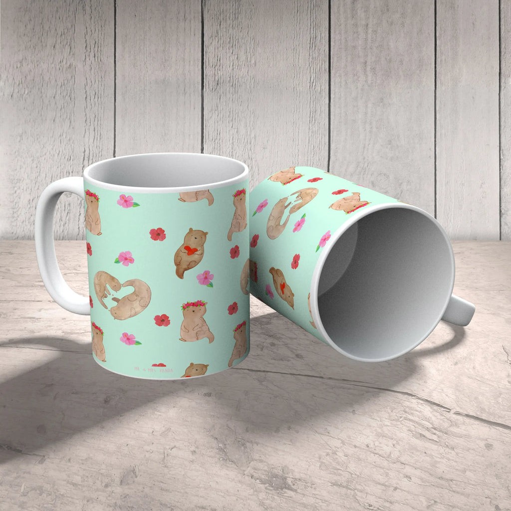 Tasse Otter Herz Muster Tasse, Kaffeetasse, Teetasse, Becher, Kaffeebecher, Teebecher, Keramiktasse, Porzellantasse, Büro Tasse, Geschenk Tasse, Tasse Sprüche, Tasse Motive, Kaffeetassen, Tasse bedrucken, Designer Tasse, Cappuccino Tassen, Schöne Teetassen, Otter, Fischotter, Seeotter, Liebe, Herz, Liebesbeweis, Liebesgeschenk, Bessere Hälfte, Love you, Jahrestag, Hochzeitstag, Verlobung, gemeinsames Leben