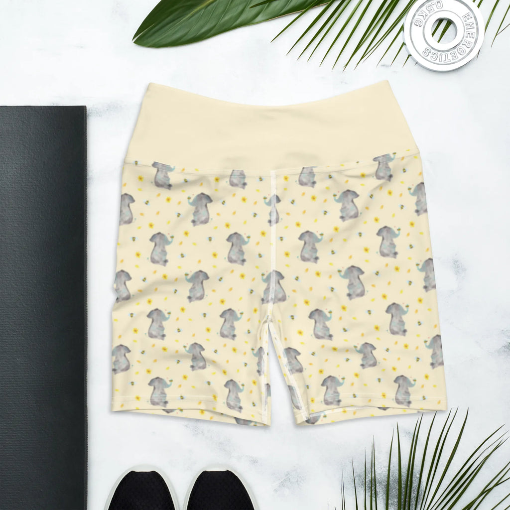 Yoga Shorts Elefant Biene Muster Yoga Shorts, Yogashorts, Sporthose, Sportshorts, Fitnesshose, Sportshorts Damen, Yoga Shorts Damen, Yogabekleidung, Sportbekleidung, Tiermotive, Gute Laune, lustige Sprüche, Tiere, Elefant, Biene, Liebe, Liebesbeweis, Jahrestag, Liebesgeschenk, Heiratsantrag, Hochzeitsgeschenk, Liebesspruch