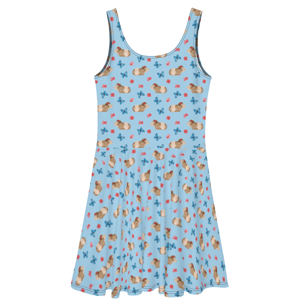 Sommerkleid Meerschweinchen Weisheit Muster Sommerkleid, Kleid, Skaterkleid, Tiermotive, Gute Laune, lustige Sprüche, Tiere, Meerschweinchen, Meerie, Meeries, Wunder, Blumenkind, Realität, Spruch, Weisheit, Motivation, Wunderland