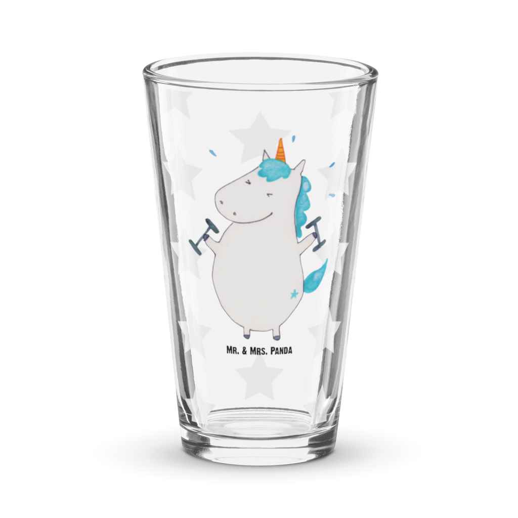 Premium Trinkglas Einhorn Fitness Trinkglas, Glas, Pint Glas, Bierglas, Cocktail Glas, Wasserglas, Einhorn, Einhörner, Einhorn Deko, Pegasus, Unicorn, Gym, Fitness, Fitnessstudio, Diät, Abnehmen, Sport, Pumpen, Geräte, Sixpack