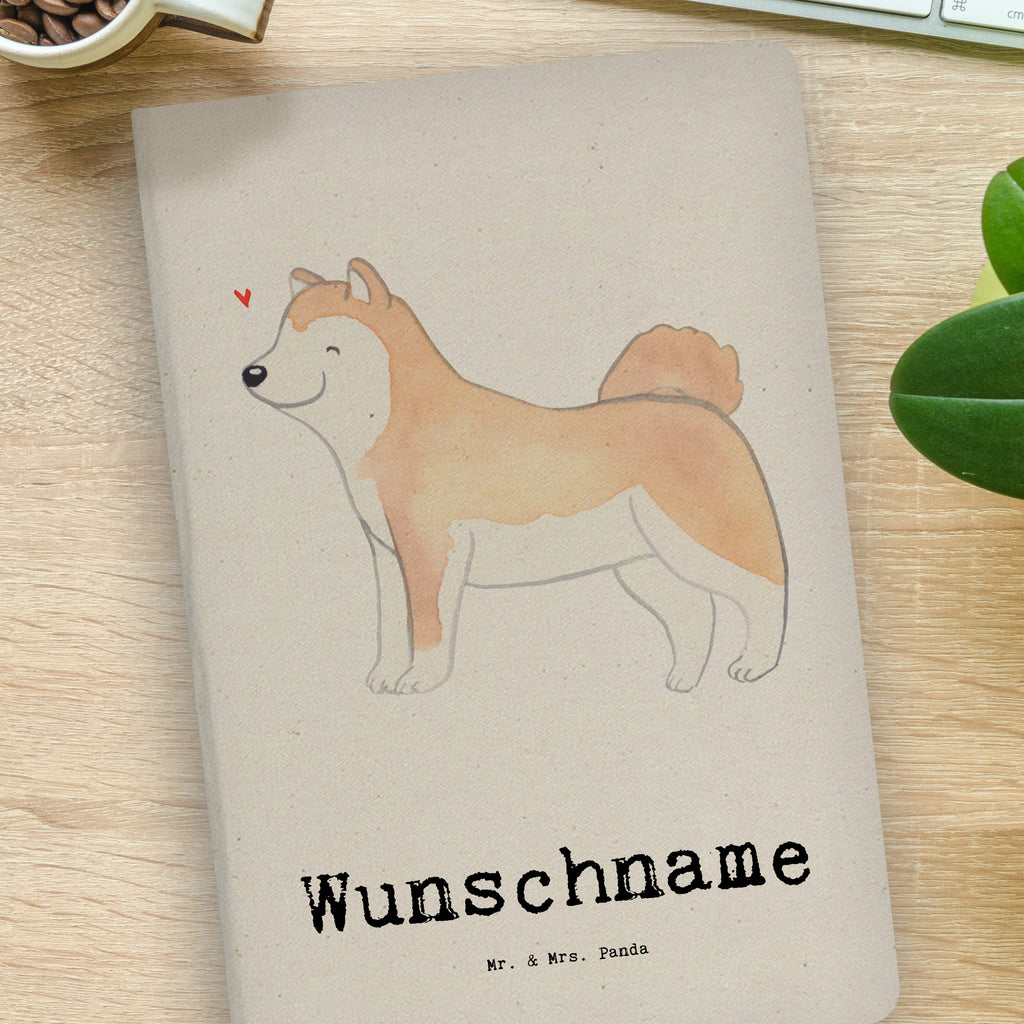 DIN A4 Personalisiertes Notizbuch Akita Inu Lebensretter Personalisiertes Notizbuch, Notizbuch mit Namen, Notizbuch bedrucken, Personalisierung, Namensbuch, Namen, Hund, Hunderasse, Rassehund, Hundebesitzer, Geschenk, Tierfreund, Schenken, Welpe