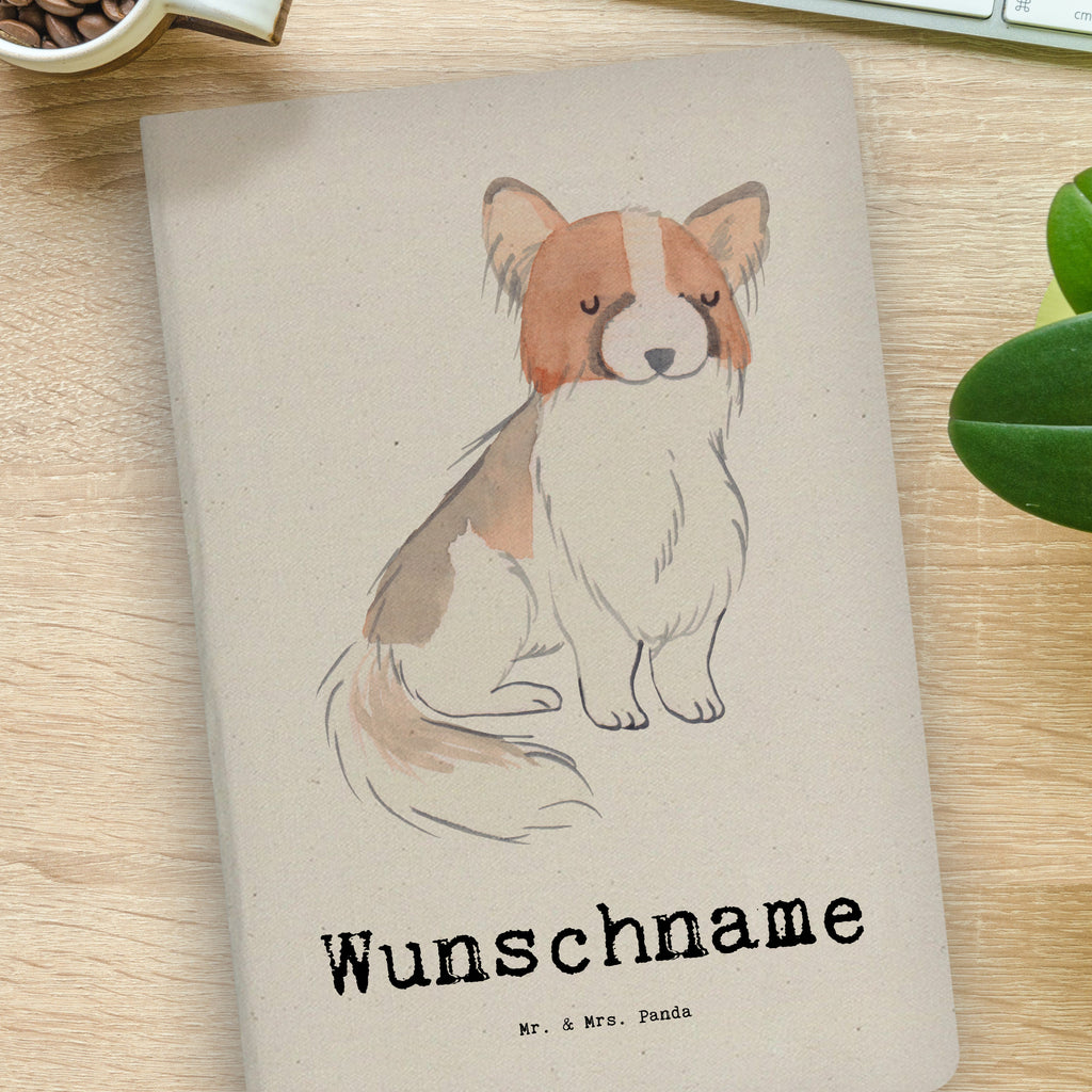 DIN A4 Personalisiertes Notizbuch Papillon Lebensretter Personalisiertes Notizbuch, Notizbuch mit Namen, Notizbuch bedrucken, Personalisierung, Namensbuch, Namen, Hund, Hunderasse, Rassehund, Hundebesitzer, Geschenk, Tierfreund, Schenken, Welpe, Kontinentaler Zwergspaniel, Papillon