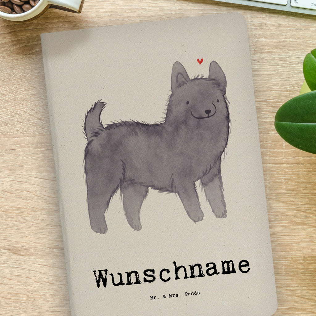 DIN A4 Personalisiertes Notizbuch Schipperke Lebensretter Personalisiertes Notizbuch, Notizbuch mit Namen, Notizbuch bedrucken, Personalisierung, Namensbuch, Namen, Hund, Hunderasse, Rassehund, Hundebesitzer, Geschenk, Tierfreund, Schenken, Welpe, Schipperke, belgische Hunderasse