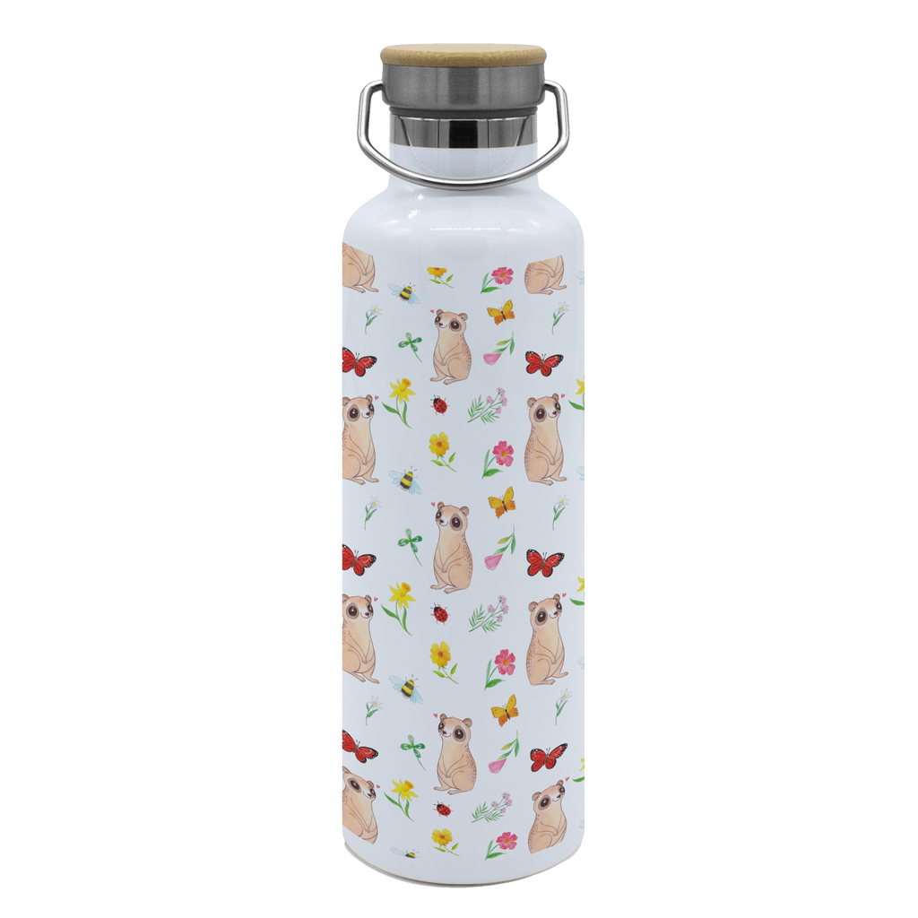 Trinkflasche Erdmännchen Muster Thermosflasche, Isolierflasche, Edelstahl, Trinkflasche, isoliert, Wamrhaltefunktion, Sportflasche, Flasche zum Sport, Sportlerflasche, Afrika, Wildtiere, Erdmännchen, Reisen, Spruch, Weltreise, Afrikareise, Roadtrip, Traveling