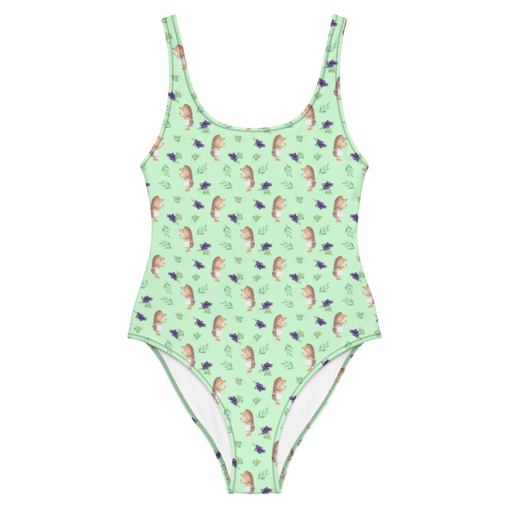 Badeanzug Igel Wein Muster Badebekleidung, Bademode, Badeanzug, Swimsuit, Rückenfreier Badeanzug, Luxus-Bademode, Tiermotive, Gute Laune, lustige Sprüche, Tiere, Wein Spruch, Igel, Geschenk Weintrinker, Geschenk Weinliebhaber, Wein Deko, Weinglas, Rotwein, Weißwein, Wein trinken