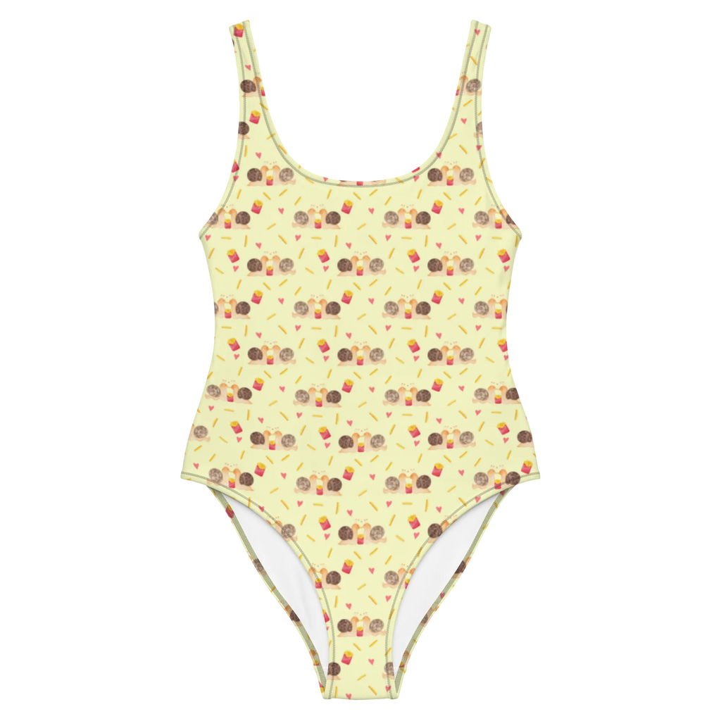 Badeanzug Schnecken Liebe Muster Badebekleidung, Bademode, Badeanzug, Swimsuit, Rückenfreier Badeanzug, Luxus-Bademode, Liebe, Partner, Freund, Freundin, Ehemann, Ehefrau, Heiraten, Verlobung, Heiratsantrag, Liebesgeschenk, Jahrestag, Hocheitstag