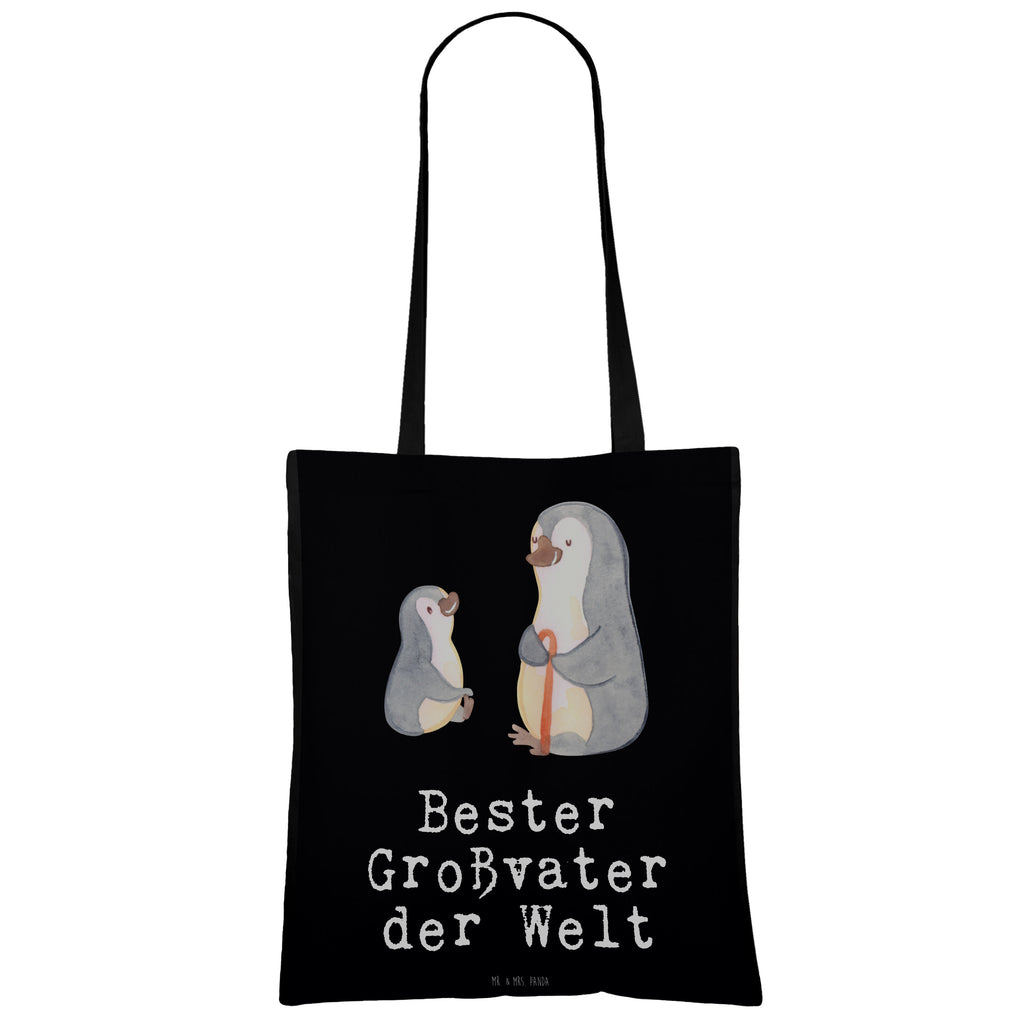 Tragetasche Pinguin Bester Großvater der Welt Beuteltasche, Beutel, Einkaufstasche, Jutebeutel, Stoffbeutel, Tasche, Shopper, Umhängetasche, Strandtasche, Schultertasche, Stofftasche, Tragetasche, Badetasche, Jutetasche, Einkaufstüte, Laptoptasche, für, Dankeschön, Geschenk, Schenken, Geburtstag, Geburtstagsgeschenk, Geschenkidee, Danke, Bedanken, Mitbringsel, Freude machen, Geschenktipp, Großvater, Grossvater, Opa, Opi. Großpapa, Großeltern, Enkel, Enkelin, Enkelkind, Kleinigkeit, Oppa, Oppi, Bester