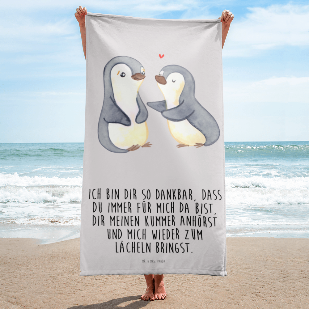 XL Badehandtuch Pinguine trösten Handtuch, Badetuch, Duschtuch, Strandtuch, Saunatuch, Liebe, Partner, Freund, Freundin, Ehemann, Ehefrau, Heiraten, Verlobung, Heiratsantrag, Liebesgeschenk, Jahrestag, Hocheitstag, Valentinstag, Geschenk für Frauen, Hochzeitstag, Mitbringsel, Geschenk für Freundin, Geschenk für Partner, Liebesbeweis, für Männer, für Ehemann