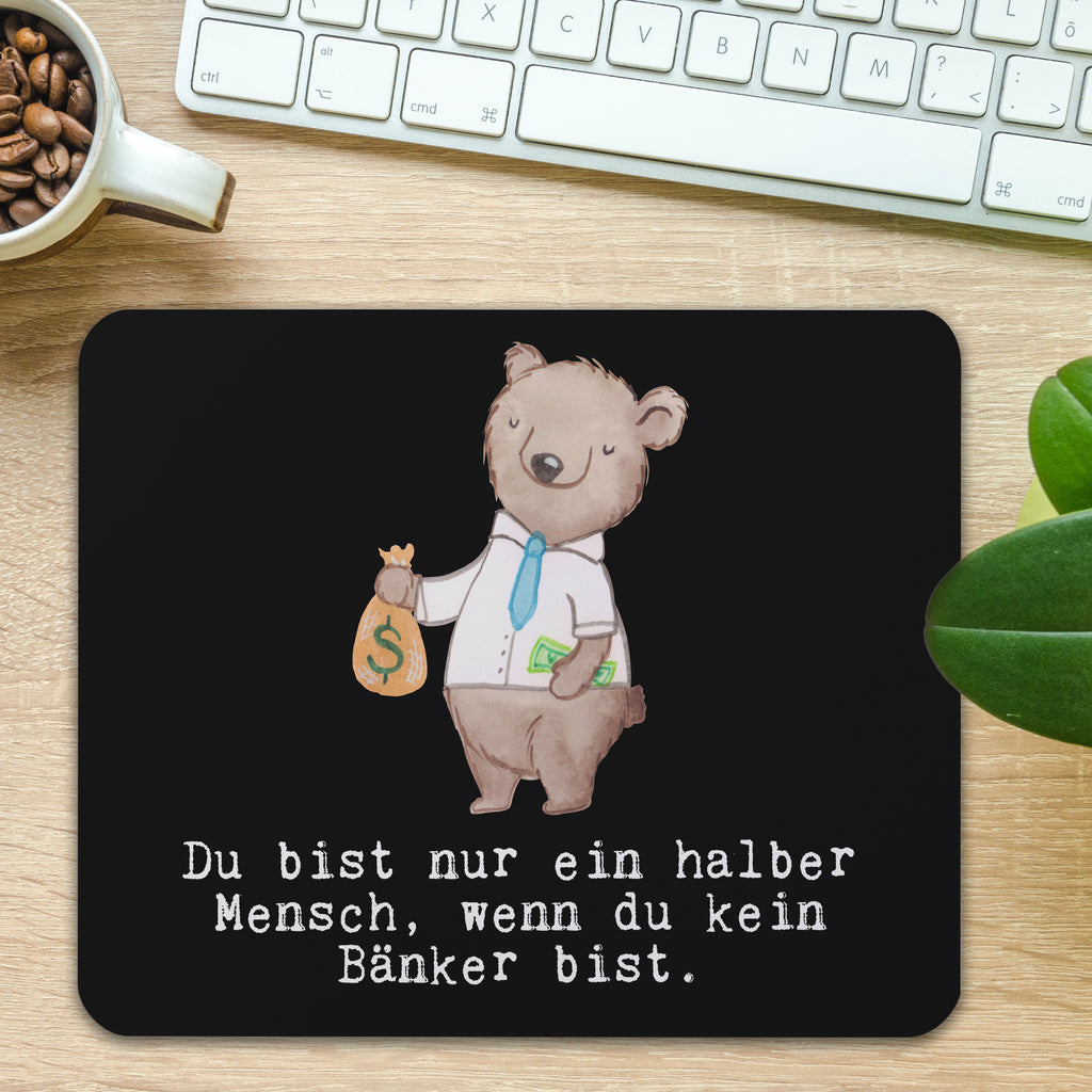 Mauspad Bänker mit Herz Mousepad, Computer zubehör, Büroausstattung, PC Zubehör, Arbeitszimmer, Mauspad, Einzigartiges Mauspad, Designer Mauspad, Mausunterlage, Mauspad Büro, Beruf, Ausbildung, Jubiläum, Abschied, Rente, Kollege, Kollegin, Geschenk, Schenken, Arbeitskollege, Mitarbeiter, Firma, Danke, Dankeschön, Bänker, Bankfachmann, Bankangestellter, Bankberater