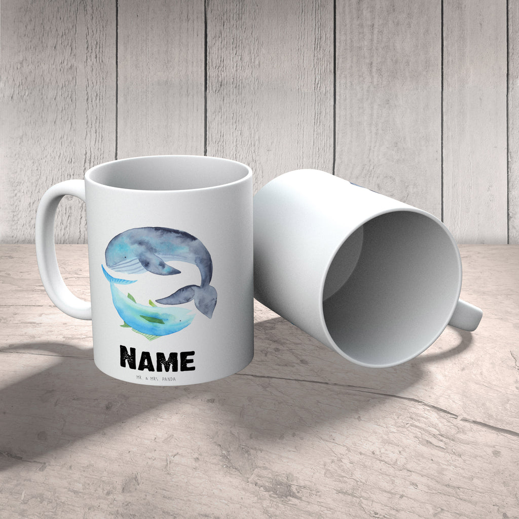 Personalisierte Tasse Walfisch & Thunfisch Personalisierte Tasse, Namenstasse, Wunschname, Personalisiert, Tasse, Namen, Drucken, Tasse mit Namen, Tiermotive, Gute Laune, lustige Sprüche, Tiere, Wal, Wahl, Tunfisch, Wortwitz lustig, Spruch lustig, Flachwitz, Witz, Spruch des Tages, Flachwitz Geschenk