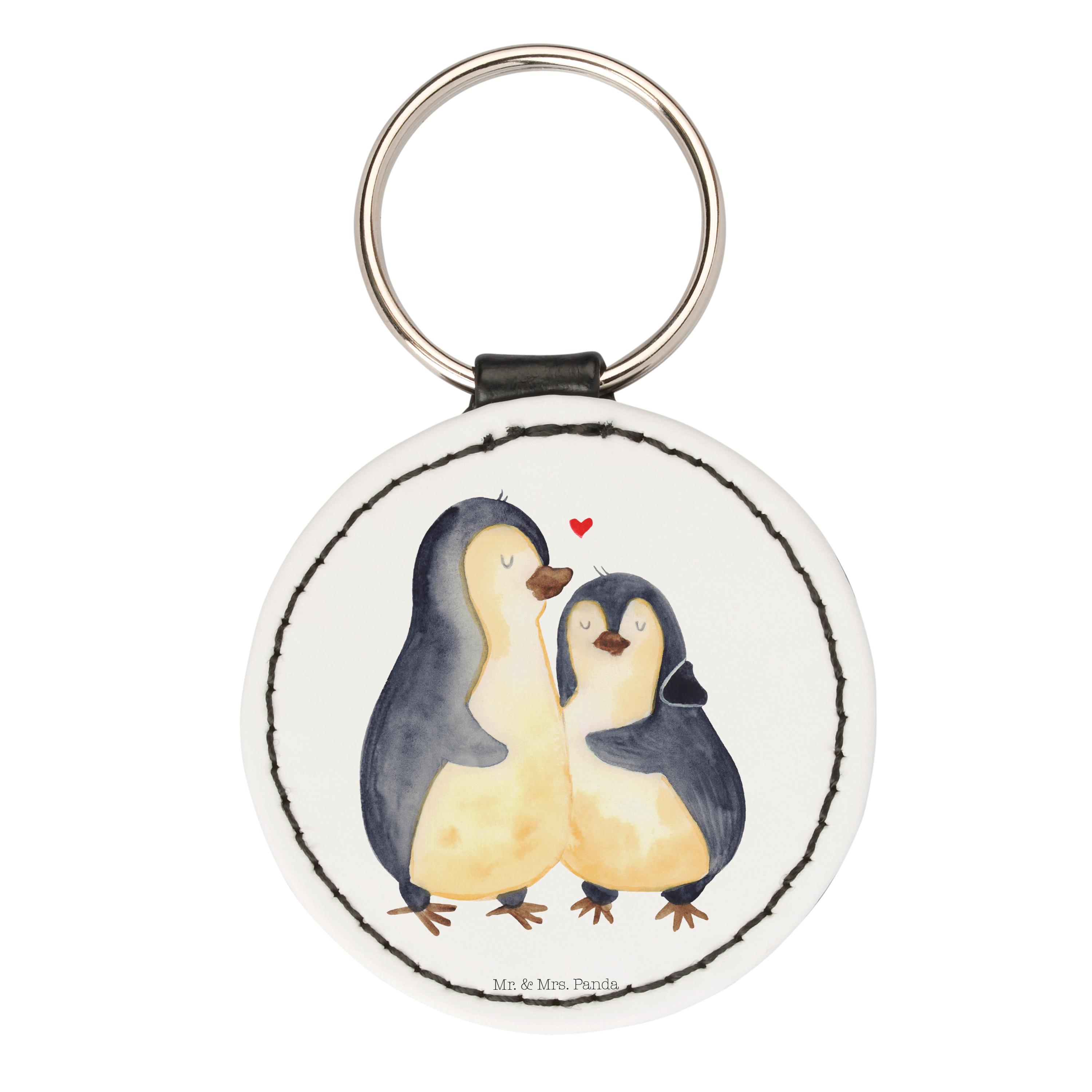 Mr. & Mrs. Panda Schlüsselanhänger Pinguin Pärchen - Weiß