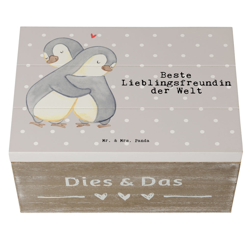 Holzkiste Pinguin Beste Lieblingsfreundin der Welt Holzkiste, Kiste, Schatzkiste, Truhe, Schatulle, XXL, Erinnerungsbox, Erinnerungskiste, Dekokiste, Aufbewahrungsbox, Geschenkbox, Geschenkdose, für, Dankeschön, Geschenk, Schenken, Geburtstag, Geburtstagsgeschenk, Geschenkidee, Danke, Bedanken, Mitbringsel, Freude machen, Geschenktipp, Lieblingsfreundin, Freundin, Partnerin, Lieblingsmensch, Lieblings Mensch, Liebling, Partner, Bae, beste Freundin, Liebe, Herz, Love