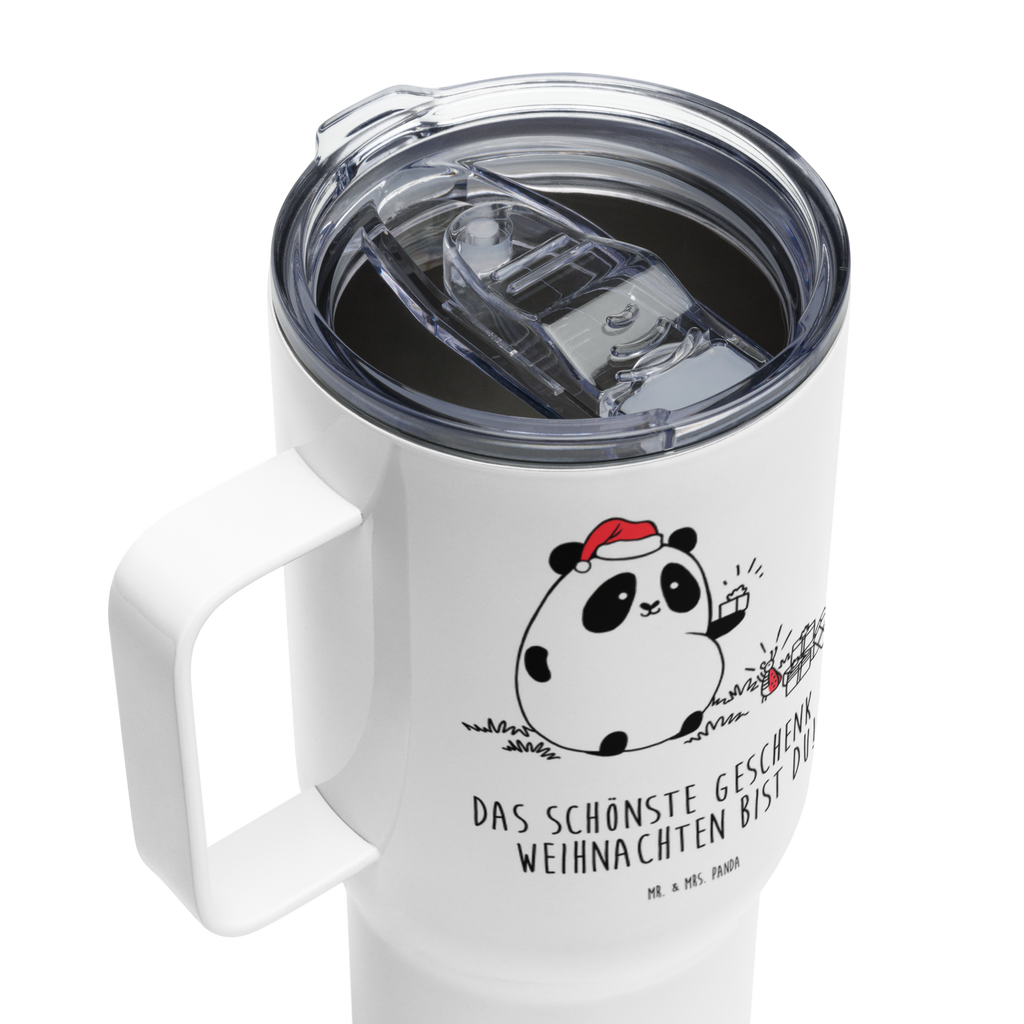 XXL Thermobecher Panda Weihnachtsgeschenk Thermobecher, XL Thermobecher, Reisebecher, XL Reisetasse, Großer Thermobecher, Autobecher, Jumbo Becher