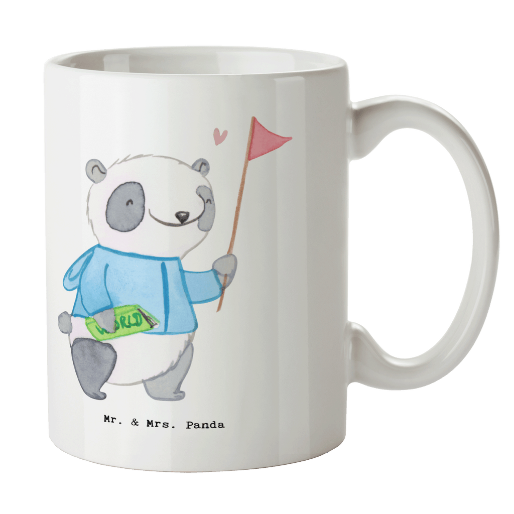 Tasse Reiseleiter mit Herz Tasse, Kaffeetasse, Teetasse, Becher, Kaffeebecher, Teebecher, Keramiktasse, Porzellantasse, Büro Tasse, Geschenk Tasse, Tasse Sprüche, Tasse Motive, Kaffeetassen, Tasse bedrucken, Designer Tasse, Cappuccino Tassen, Schöne Teetassen, Beruf, Ausbildung, Jubiläum, Abschied, Rente, Kollege, Kollegin, Geschenk, Schenken, Arbeitskollege, Mitarbeiter, Firma, Danke, Dankeschön