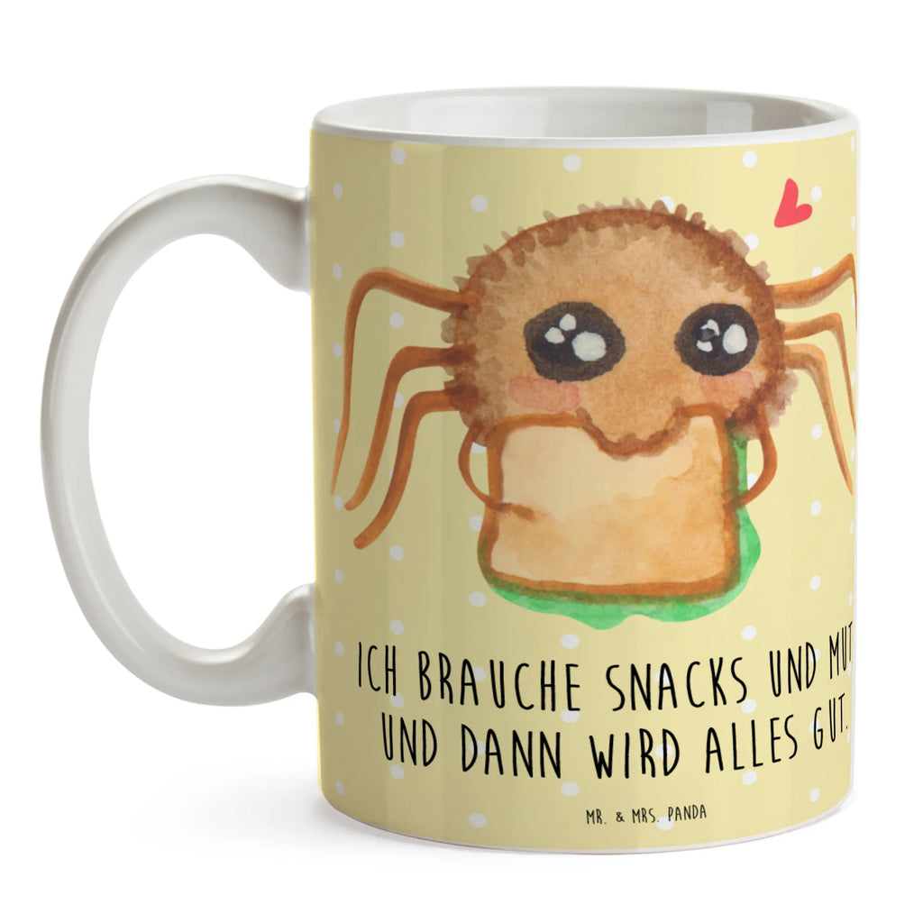 Tasse Spinne Agathe Sandwich Tasse, Kaffeetasse, Teetasse, Becher, Kaffeebecher, Teebecher, Keramiktasse, Porzellantasse, Büro Tasse, Geschenk Tasse, Tasse Sprüche, Tasse Motive, Kaffeetassen, Tasse bedrucken, Designer Tasse, Cappuccino Tassen, Schöne Teetassen, Spinne Agathe, Spinne, Agathe, Videos, Merchandise, Glück, Mut, Hungrig, Verfressen, Lebensfreude, Alles wird gut, Hunger