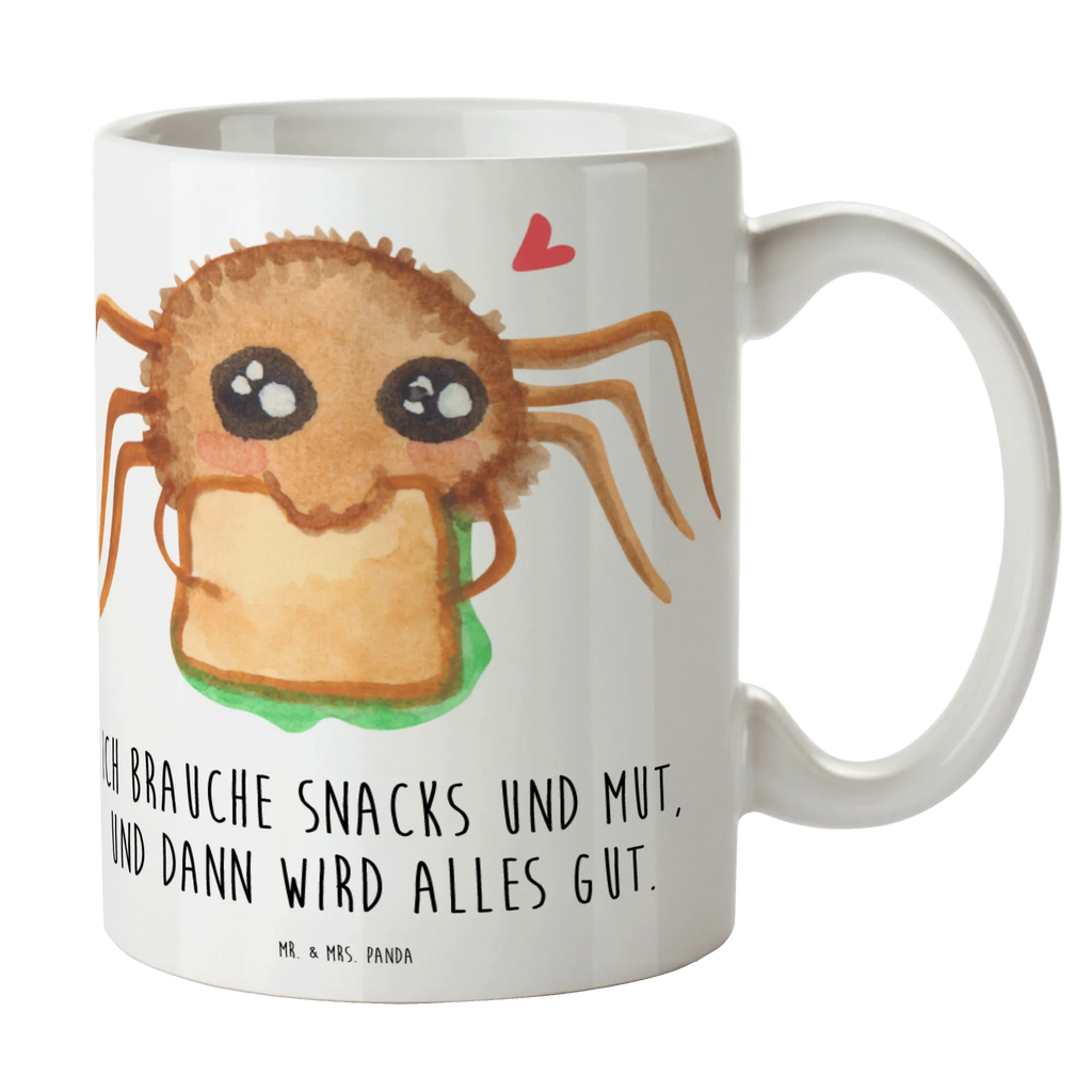 Tasse Spinne Agathe Sandwich Tasse, Kaffeetasse, Teetasse, Becher, Kaffeebecher, Teebecher, Keramiktasse, Porzellantasse, Büro Tasse, Geschenk Tasse, Tasse Sprüche, Tasse Motive, Kaffeetassen, Tasse bedrucken, Designer Tasse, Cappuccino Tassen, Schöne Teetassen, Spinne Agathe, Spinne, Agathe, Videos, Merchandise, Glück, Mut, Hungrig, Verfressen, Lebensfreude, Alles wird gut, Hunger