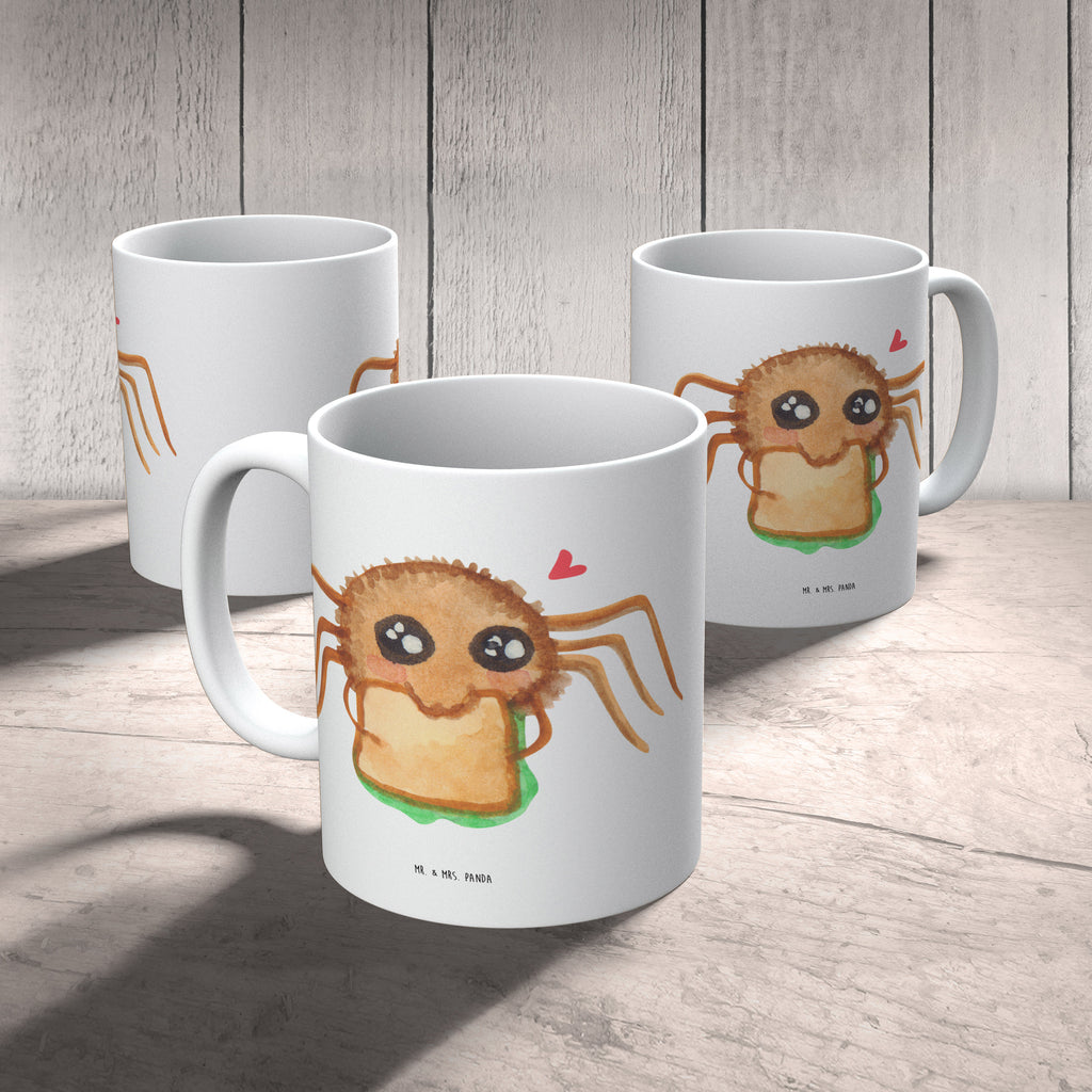 Tasse Spinne Agathe Sandwich Tasse, Kaffeetasse, Teetasse, Becher, Kaffeebecher, Teebecher, Keramiktasse, Porzellantasse, Büro Tasse, Geschenk Tasse, Tasse Sprüche, Tasse Motive, Kaffeetassen, Tasse bedrucken, Designer Tasse, Cappuccino Tassen, Schöne Teetassen, Spinne Agathe, Spinne, Agathe, Videos, Merchandise, Glück, Mut, Hungrig, Verfressen, Lebensfreude, Alles wird gut, Hunger