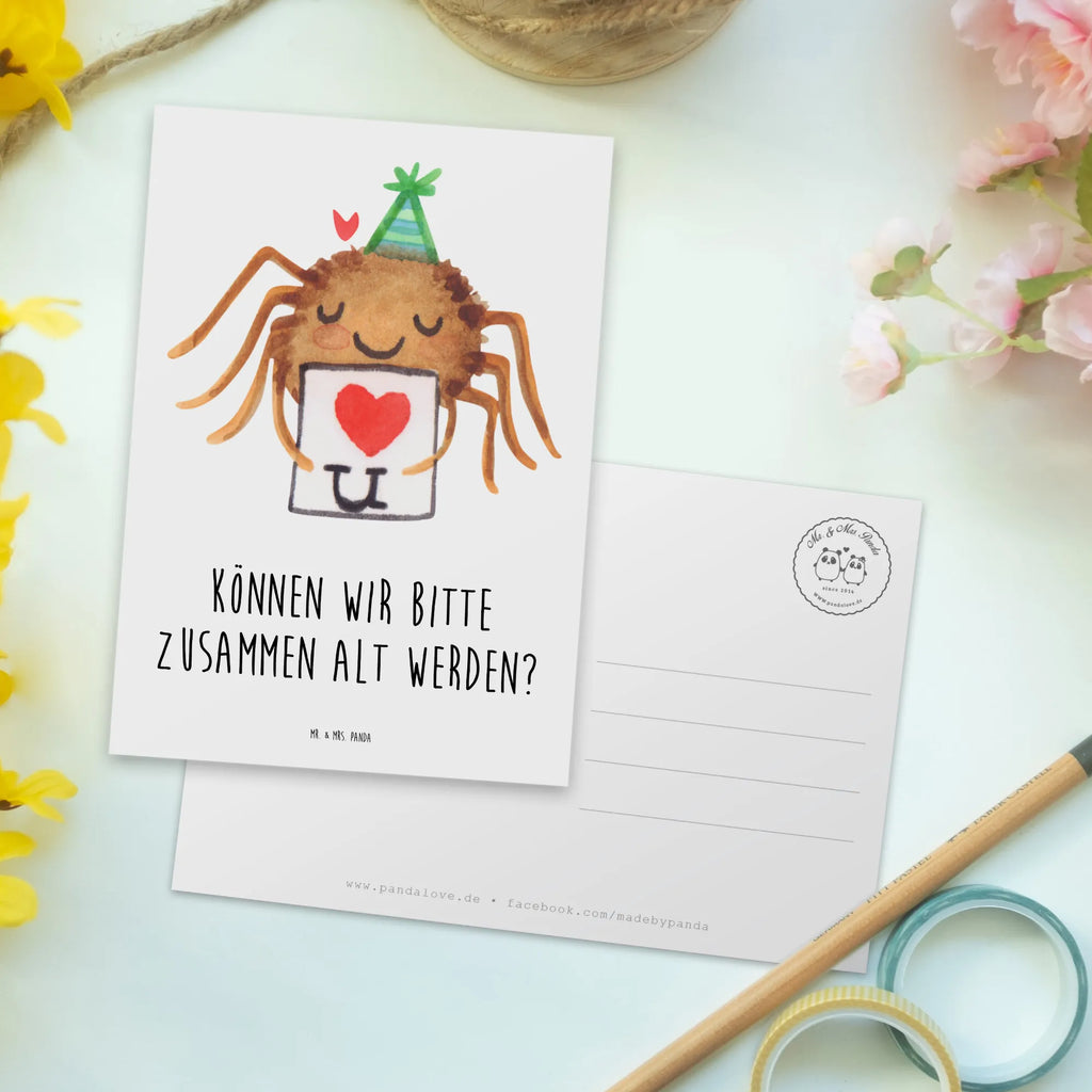 Postkarte Spinne Agathe Brief Postkarte, Karte, Geschenkkarte, Grußkarte, Einladung, Ansichtskarte, Geburtstagskarte, Einladungskarte, Dankeskarte, Ansichtskarten, Einladung Geburtstag, Einladungskarten Geburtstag, Spinne Agathe, Spinne, Agathe, Videos, Merchandise, Liebesbeweis, Ich Liebe dich, Heiratsantrag, Verliebt, Liebespaar, Liebesgeschenk, Treuebeweis, Treuetest