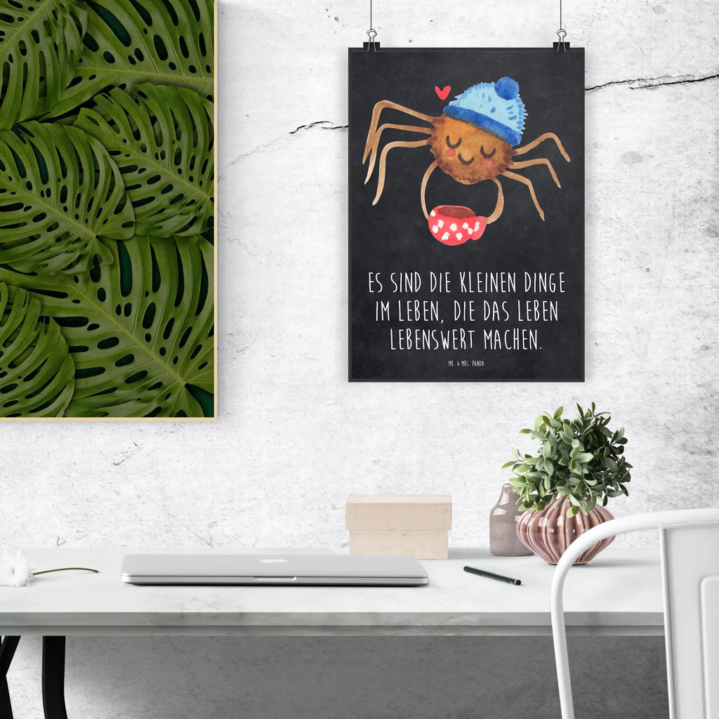 Poster Spider Agathe coffee Poster, Wandposter, Bild, Wanddeko, Küchenposter, Kinderposter, Wanddeko Bild, Raumdekoration, Wanddekoration, Handgemaltes Poster, Mr. & Mrs. Panda Poster, Designposter, Kunstdruck, Posterdruck, Spinne Agathe, Spinne, Agathe, Videos, Merchandise, Kaffee, Morgen, Morgenmuffel, Lebensweisheiten, Weiser Spruch