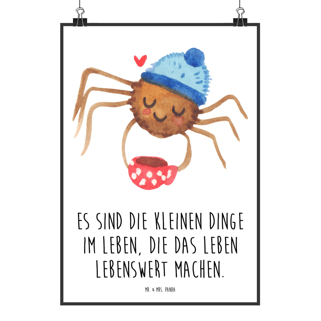 Poster Spinne Agathe Kaffee Poster, Wandposter, Bild, Wanddeko, Küchenposter, Kinderposter, Wanddeko Bild, Raumdekoration, Wanddekoration, Handgemaltes Poster, Mr. & Mrs. Panda Poster, Designposter, Kunstdruck, Posterdruck, Spinne Agathe, Spinne, Agathe, Videos, Merchandise, Kaffee, Morgen, Morgenmuffel, Lebensweisheiten, Weiser Spruch