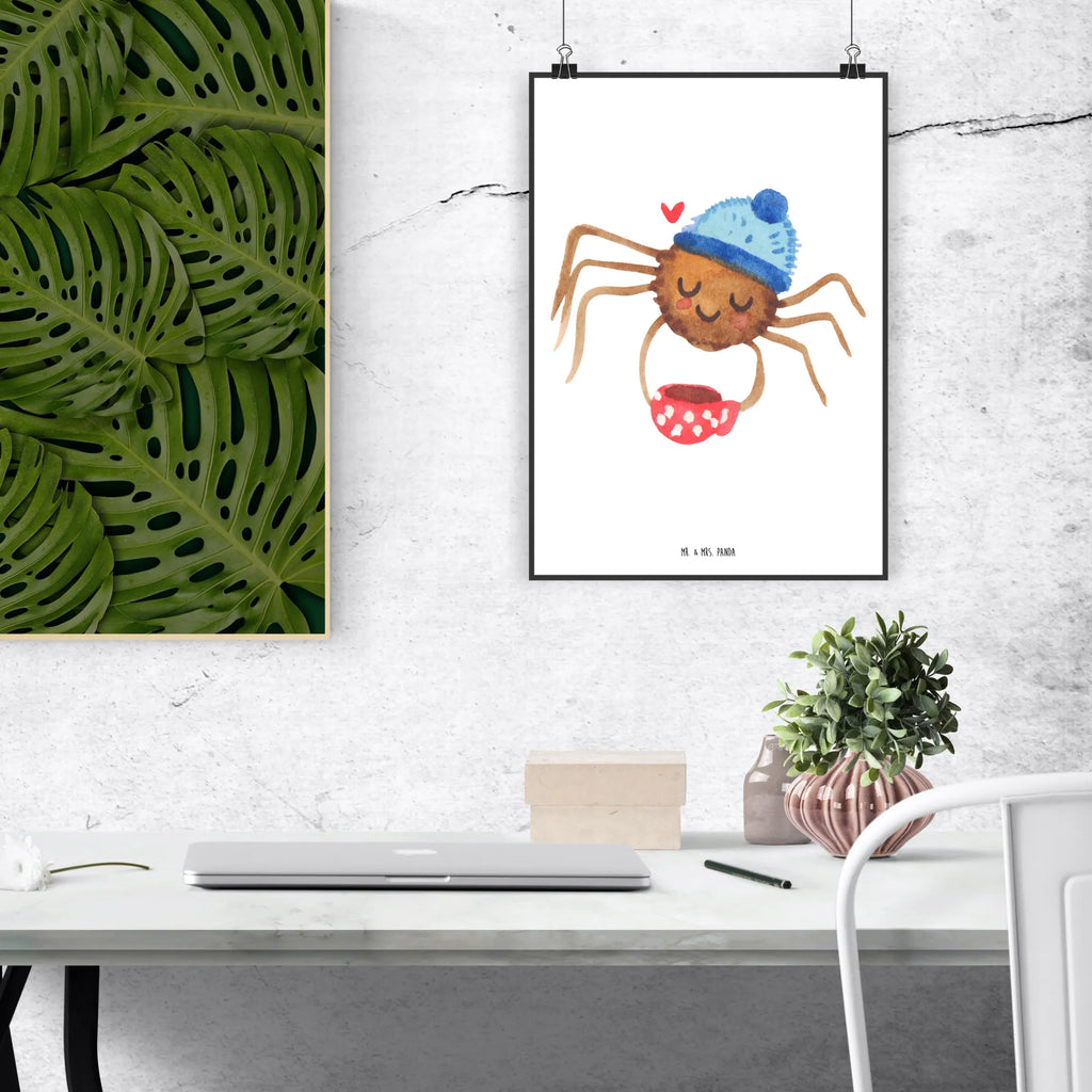 Poster Spider Agathe coffee Poster, Wandposter, Bild, Wanddeko, Küchenposter, Kinderposter, Wanddeko Bild, Raumdekoration, Wanddekoration, Handgemaltes Poster, Mr. & Mrs. Panda Poster, Designposter, Kunstdruck, Posterdruck, Spinne Agathe, Spinne, Agathe, Videos, Merchandise, Kaffee, Morgen, Morgenmuffel, Lebensweisheiten, Weiser Spruch