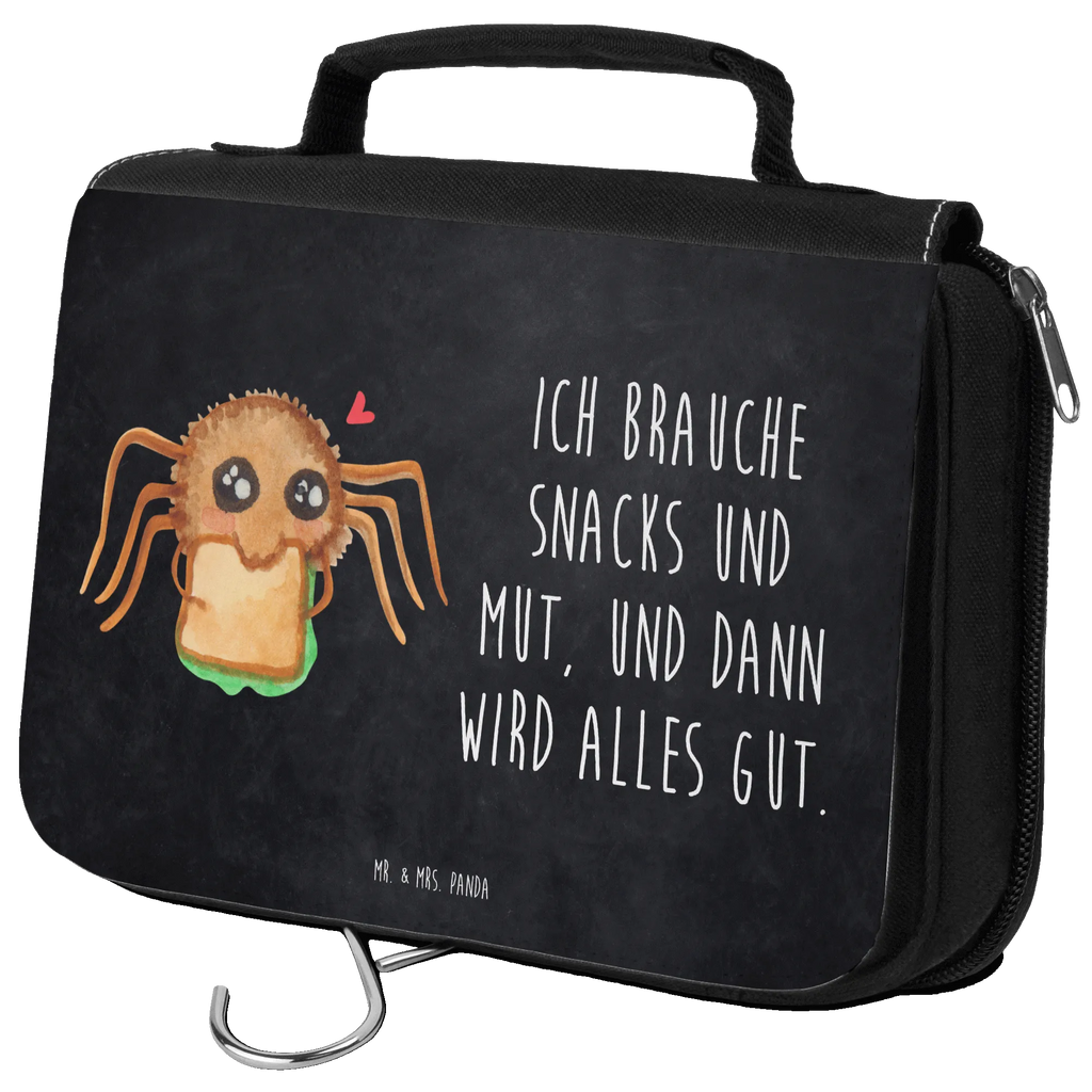 Kulturbeutel Spinne Agathe Sandwich Kulturbeutel, Zum Aufhängen, Waschtasche, Kosmetiktasche, Damen, Herren, Aufbewahrungstasche, Schminktasche, Kosmetikbeutel, Organizer, Kulturtasche, Schminkutensil, Spinne Agathe, Spinne, Agathe, Videos, Merchandise, Glück, Mut, Hungrig, Verfressen, Lebensfreude, Alles wird gut, Hunger