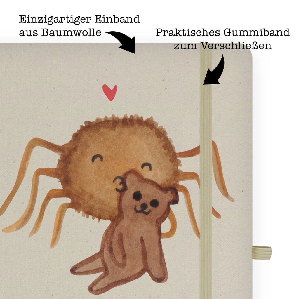 Baumwoll Notizbuch Spinne Agathe Teddy Notizen, Eintragebuch, Tagebuch, Notizblock, Adressbuch, Journal, Kladde, Skizzenbuch, Notizheft, Schreibbuch, Schreibheft, Spinne Agathe, Spinne, Agathe, Videos, Merchandise, Freundschaft, Liebesgeschenk, Verliebt, Liebesbeweis, Teddy, Treue, Miteinander, Dankeschön