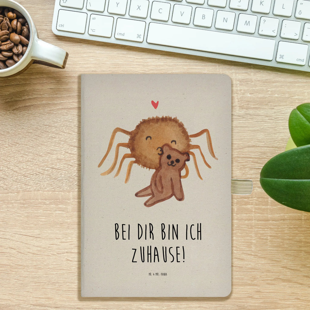 Baumwoll Notizbuch Spinne Agathe Teddy Notizen, Eintragebuch, Tagebuch, Notizblock, Adressbuch, Journal, Kladde, Skizzenbuch, Notizheft, Schreibbuch, Schreibheft, Spinne Agathe, Spinne, Agathe, Videos, Merchandise, Freundschaft, Liebesgeschenk, Verliebt, Liebesbeweis, Teddy, Treue, Miteinander, Dankeschön