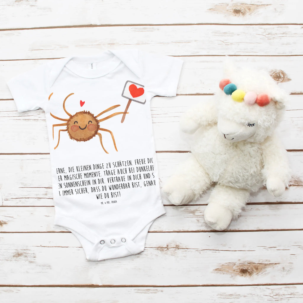 Baby Body Spinne Agathe Motivation Babykleidung, Babystrampler, Strampler, Wickelbody, Baby Erstausstattung, Baby-Body, Baby-Strampler, Baby-Kleidung, Kurzarm-Strampler, Baby-Overall, Baby-Romper, Spinne Agathe, Spinne, Agathe, Videos, Merchandise, Motivation, Glück, Liebe, Vertrauen, Dankeschön