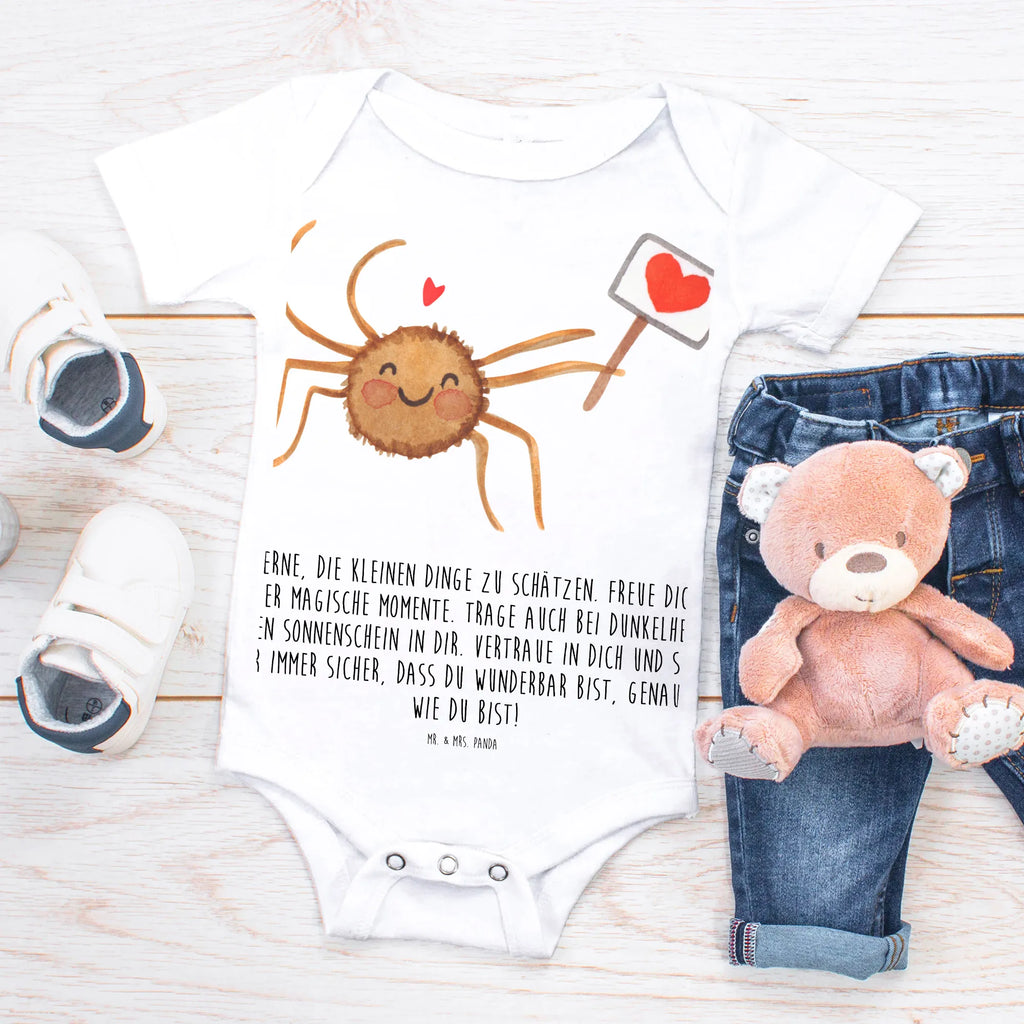 Baby Body Spinne Agathe Motivation Babykleidung, Babystrampler, Strampler, Wickelbody, Baby Erstausstattung, Baby-Body, Baby-Strampler, Baby-Kleidung, Kurzarm-Strampler, Baby-Overall, Baby-Romper, Spinne Agathe, Spinne, Agathe, Videos, Merchandise, Motivation, Glück, Liebe, Vertrauen, Dankeschön