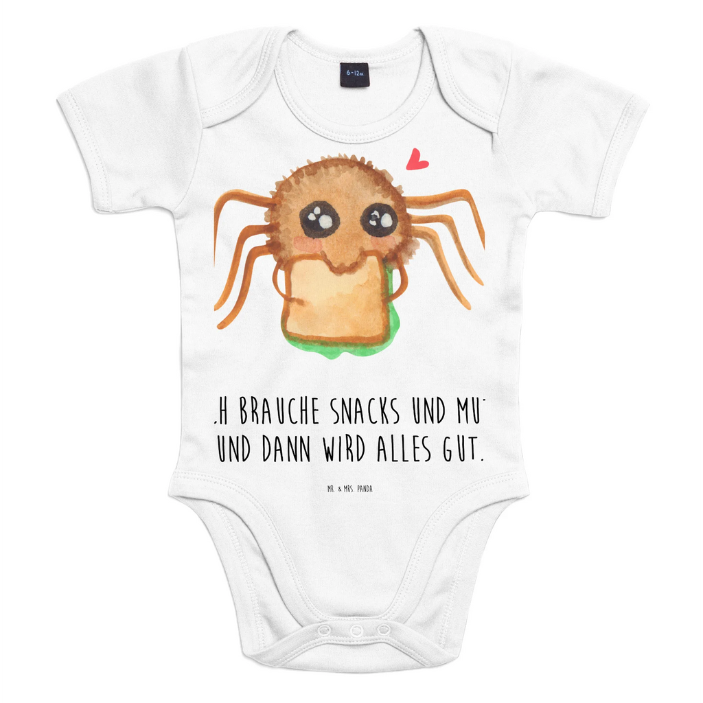 Baby Body Spinne Agathe Sandwich Babykleidung, Babystrampler, Strampler, Wickelbody, Baby Erstausstattung, Baby-Body, Baby-Strampler, Baby-Kleidung, Kurzarm-Strampler, Baby-Overall, Baby-Romper, Spinne Agathe, Spinne, Agathe, Videos, Merchandise, Glück, Mut, Hungrig, Verfressen, Lebensfreude, Alles wird gut, Hunger