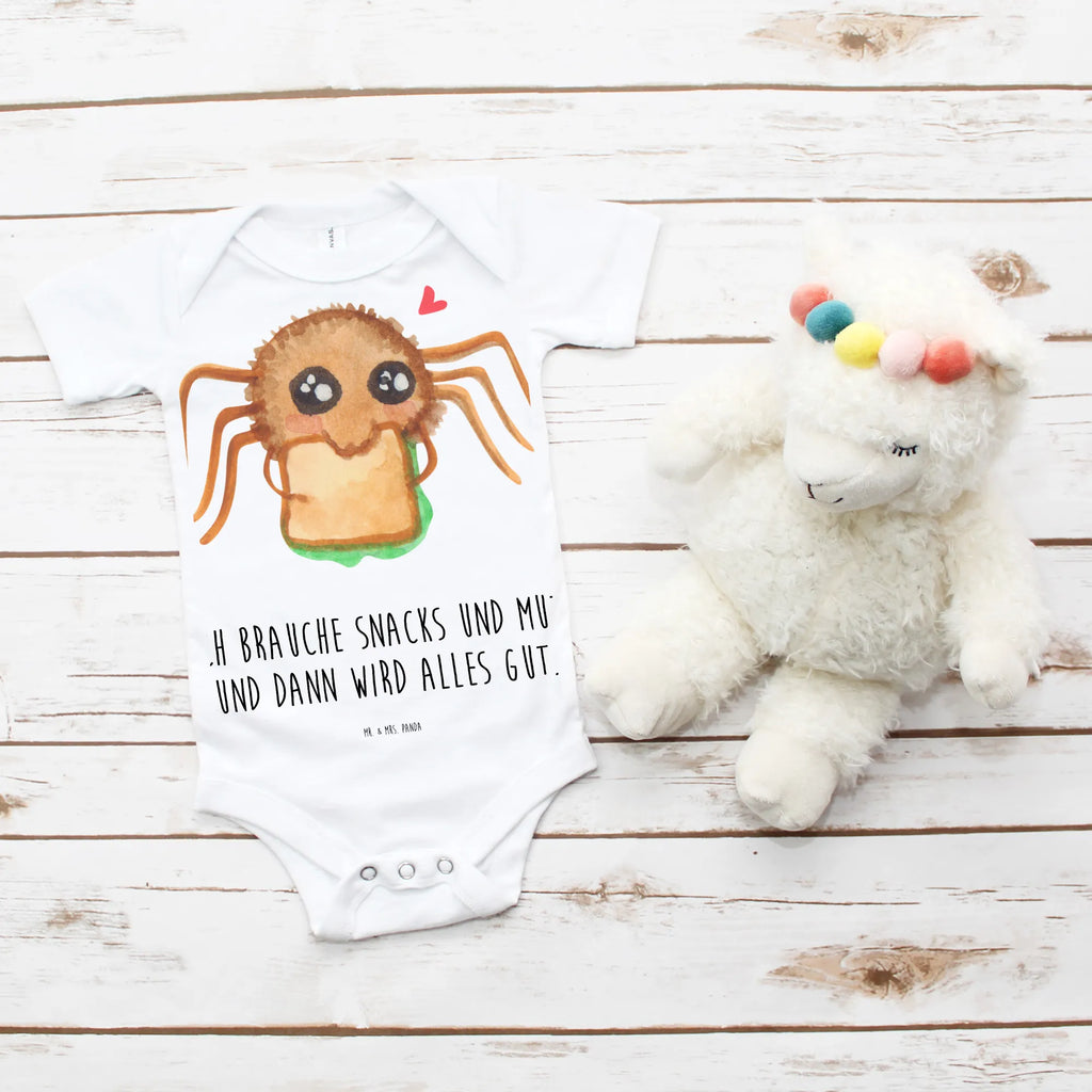 Baby Body Spinne Agathe Sandwich Babykleidung, Babystrampler, Strampler, Wickelbody, Baby Erstausstattung, Baby-Body, Baby-Strampler, Baby-Kleidung, Kurzarm-Strampler, Baby-Overall, Baby-Romper, Spinne Agathe, Spinne, Agathe, Videos, Merchandise, Glück, Mut, Hungrig, Verfressen, Lebensfreude, Alles wird gut, Hunger