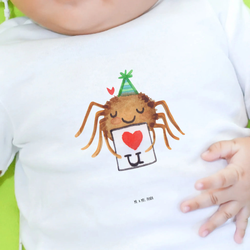 Baby Longsleeve Spinne Agathe Brief Mädchen, Jungen, Baby, Langarm, Bio, Kleidung, Spinne Agathe, Spinne, Agathe, Videos, Merchandise, Liebesbeweis, Ich Liebe dich, Heiratsantrag, Verliebt, Liebespaar, Liebesgeschenk, Treuebeweis, Treuetest