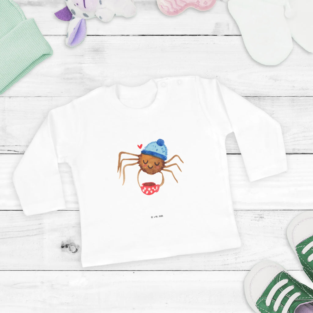 Baby Longsleeve Spinne Agathe Kaffee Mädchen, Jungen, Baby, Langarm, Bio, Kleidung, Spinne Agathe, Spinne, Agathe, Videos, Merchandise, Kaffee, Morgen, Morgenmuffel, Lebensweisheiten, Weiser Spruch