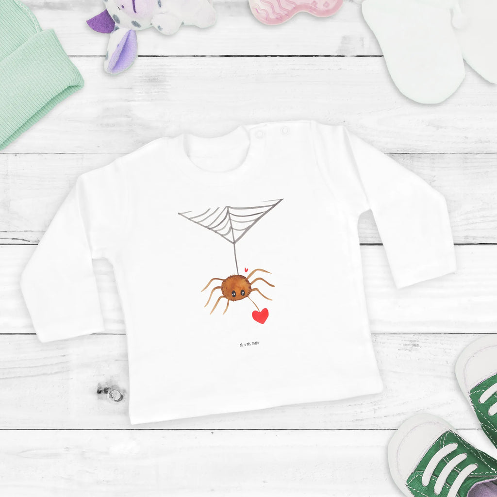 Baby Longsleeve Spinne Agathe Liebe Mädchen, Jungen, Baby, Langarm, Bio, Kleidung, Spinne Agathe, Spinne, Agathe, Videos, Merchandise, Liebe, Verliebt, Liebesbeweis, Liebesgeschenk