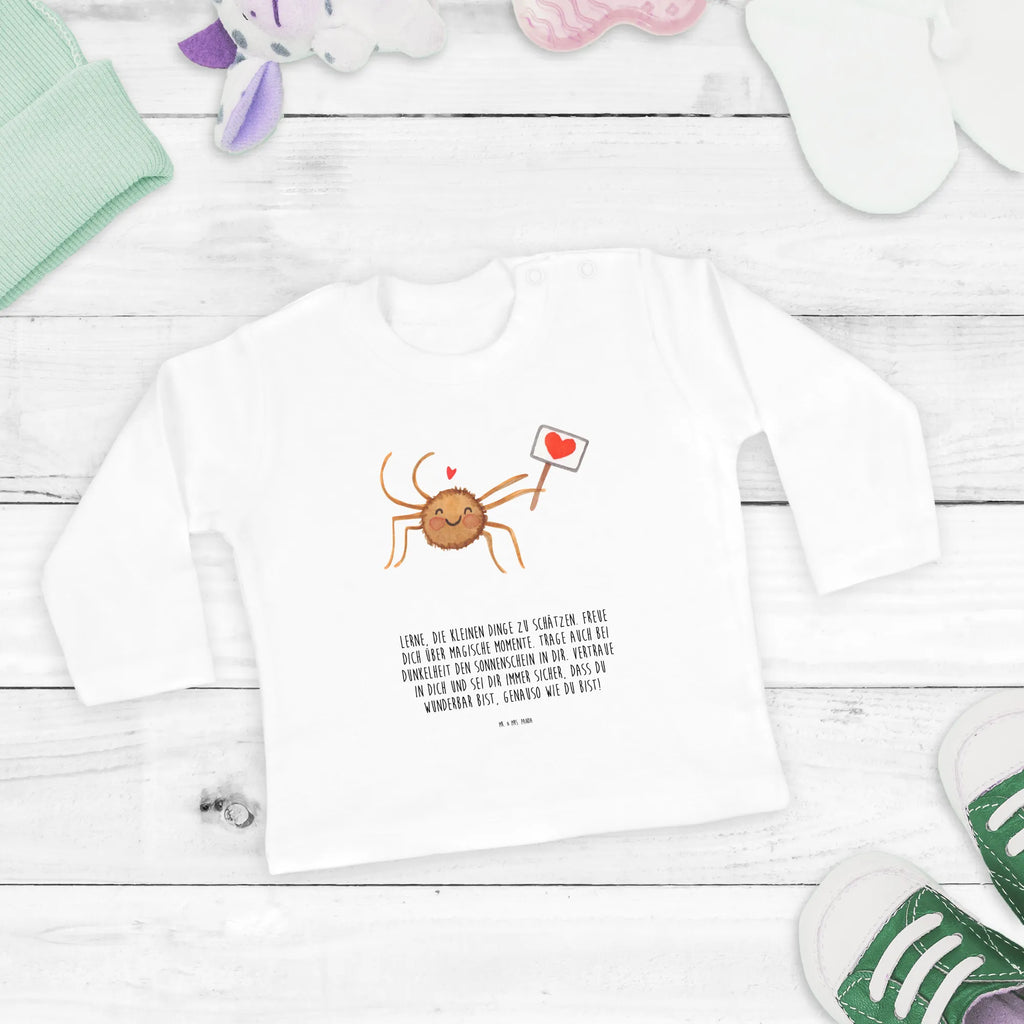 Baby Longsleeve Spinne Agathe Motivation Mädchen, Jungen, Baby, Langarm, Bio, Kleidung, Spinne Agathe, Spinne, Agathe, Videos, Merchandise, Motivation, Glück, Liebe, Vertrauen, Dankeschön