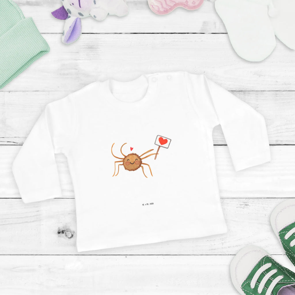 Baby Longsleeve Spinne Agathe Motivation Mädchen, Jungen, Baby, Langarm, Bio, Kleidung, Spinne Agathe, Spinne, Agathe, Videos, Merchandise, Motivation, Glück, Liebe, Vertrauen, Dankeschön