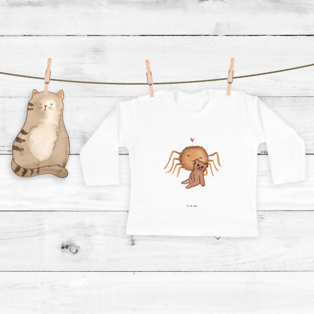 Baby Longsleeve Spinne Agathe Teddy Mädchen, Jungen, Baby, Langarm, Bio, Kleidung, Spinne Agathe, Spinne, Agathe, Videos, Merchandise, Freundschaft, Liebesgeschenk, Verliebt, Liebesbeweis, Teddy, Treue, Miteinander, Dankeschön