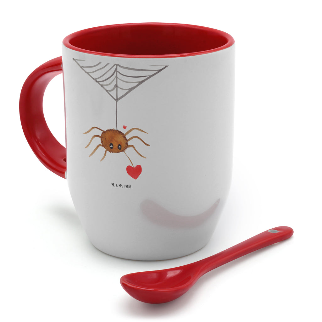 Tasse mit Löffel Spinne Agathe Liebe Tasse, Kaffeetasse, Tassen, Tasse mit Spruch, Kaffeebecher, Tasse mit Löffel, Spinne Agathe, Spinne, Agathe, Videos, Merchandise, Liebe, Verliebt, Liebesbeweis, Liebesgeschenk