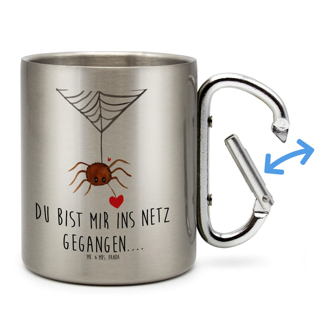 Edelstahlbecher Spinne Agathe Liebe Edelstahltasse, Karabiner, Edelstahlbecher, Outdoor, Camping, Tasse, Becher, Spinne Agathe, Spinne, Agathe, Videos, Merchandise, Liebe, Verliebt, Liebesbeweis, Liebesgeschenk