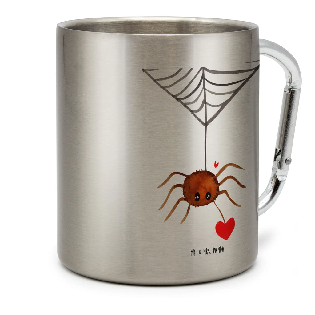 Edelstahlbecher Spinne Agathe Liebe Edelstahltasse, Karabiner, Edelstahlbecher, Outdoor, Camping, Tasse, Becher, Spinne Agathe, Spinne, Agathe, Videos, Merchandise, Liebe, Verliebt, Liebesbeweis, Liebesgeschenk