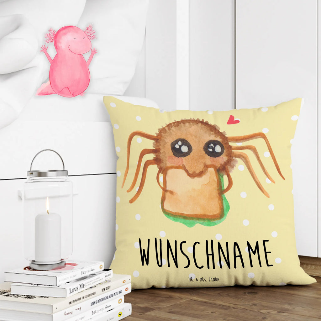 Personalisiertes Kissen Spinne Agathe Sandwich Kissen, personalisiert, Name, Wunschname, bedrucken, Kopfkissen, Spinne Agathe, Spinne, Agathe, Videos, Merchandise, Glück, Mut, Hungrig, Verfressen, Lebensfreude, Alles wird gut, Hunger