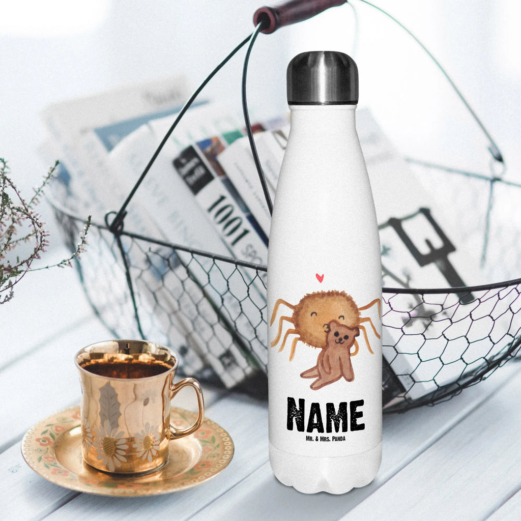 Personalisierte Thermosflasche Spinne Agathe Teddy Personalisierte Isolierflasche, Personalisierte Thermoflasche, Personalisierte Trinkflasche, Trinkflasche Mit Namen, Wunschname, Bedrucken, Namensflasche, Spinne Agathe, Spinne, Agathe, Videos, Merchandise, Freundschaft, Liebesgeschenk, Verliebt, Liebesbeweis, Teddy, Treue, Miteinander, Dankeschön