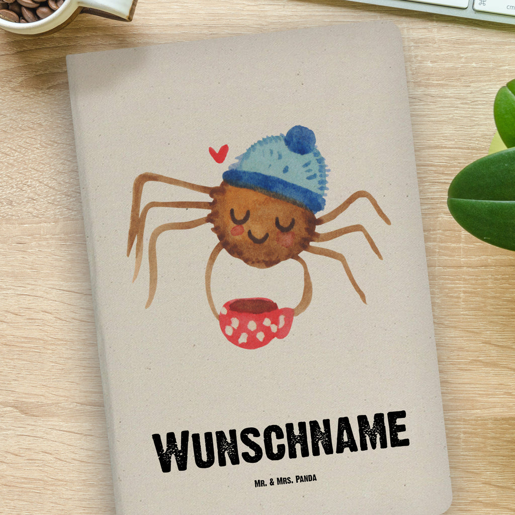 DIN A4 Personalisiertes Notizbuch Spinne Agathe Kaffee Personalisiertes Notizbuch, Notizbuch mit Namen, Notizbuch bedrucken, Personalisierung, Namensbuch, Namen, Spinne Agathe, Spinne, Agathe, Videos, Merchandise, Kaffee, Morgen, Morgenmuffel, Lebensweisheiten, Weiser Spruch