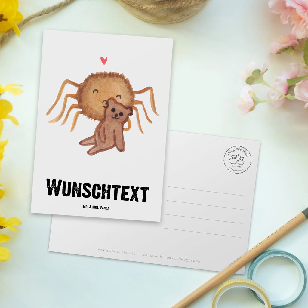 Personalisierte Postkarte Spinne Agathe Teddy Postkarte mit Namen, Postkarte bedrucken, Postkarte mit Wunschtext, Postkarte personalisierbar, Geschenkkarte mit Namen, Grußkarte mit Namen, Karte mit Namen, Einladung mit Namen, Ansichtskarte mit Namen, Geschenkkarte mit Wunschtext, Grußkarte mit Wunschtext, Karte mit Wunschtext, Einladung mit Wunschtext, Ansichtskarte mit Wunschtext, Spinne Agathe, Spinne, Agathe, Videos, Merchandise, Freundschaft, Liebesgeschenk, Verliebt, Liebesbeweis, Teddy, Treue, Miteinander, Dankeschön