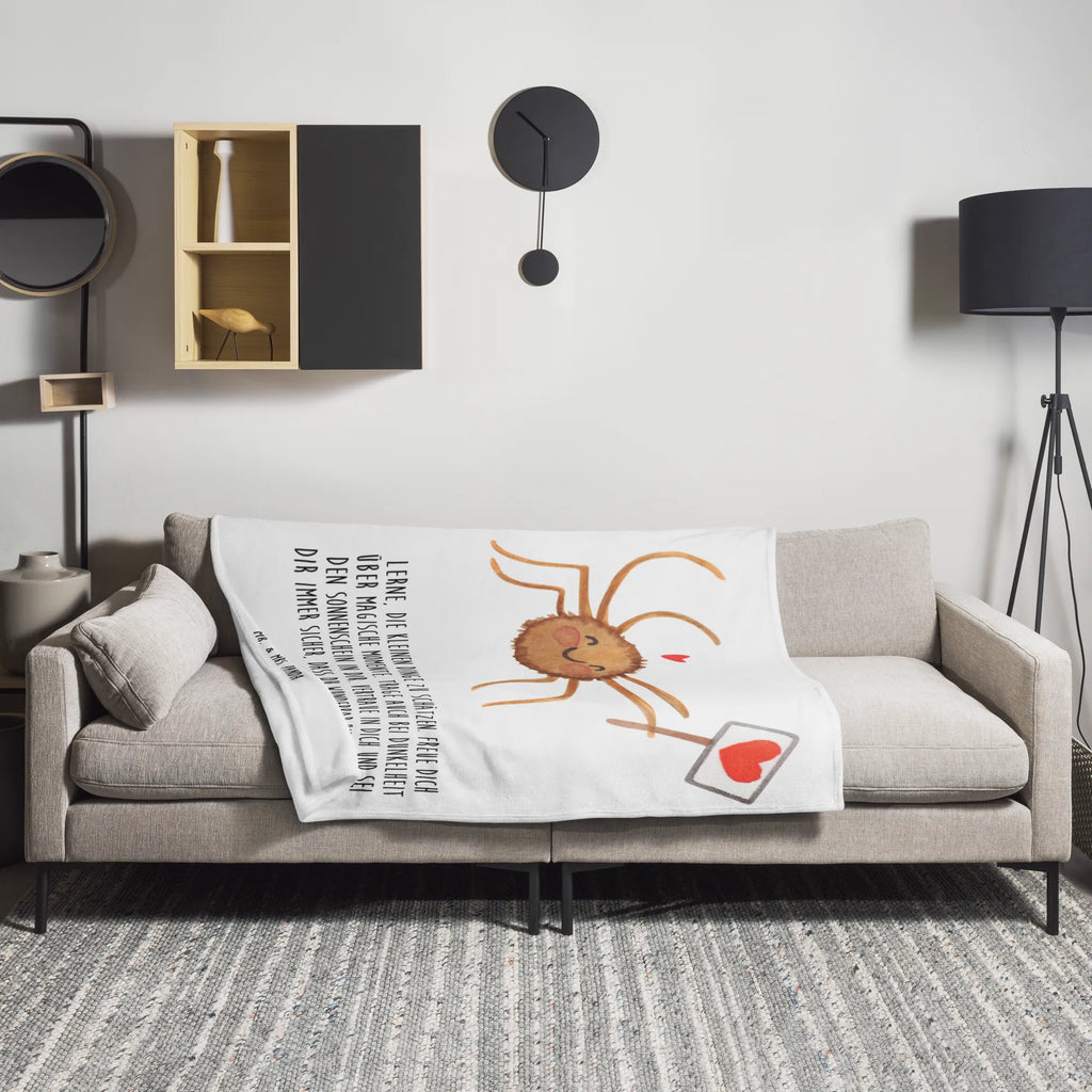 Kuscheldecke Spinne Agathe Motivation Decke, Wohndecke, Tagesdecke, Wolldecke, Sofadecke, Spinne Agathe, Spinne, Agathe, Videos, Merchandise, Motivation, Glück, Liebe, Vertrauen, Dankeschön