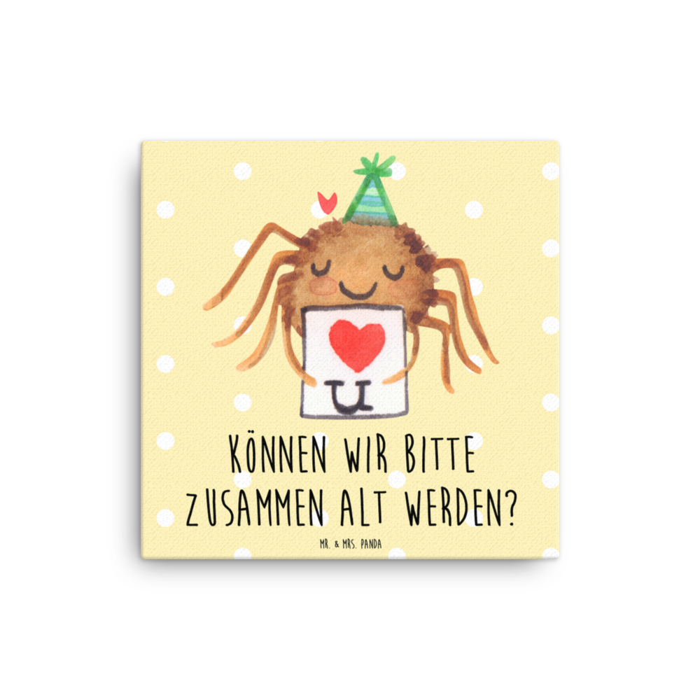 Leinwand Bild Spinne Agathe Brief Leinwand, Bild, Kunstdruck, Wanddeko, Dekoration, Spinne Agathe, Spinne, Agathe, Videos, Merchandise, Liebesbeweis, Ich Liebe dich, Heiratsantrag, Verliebt, Liebespaar, Liebesgeschenk, Treuebeweis, Treuetest