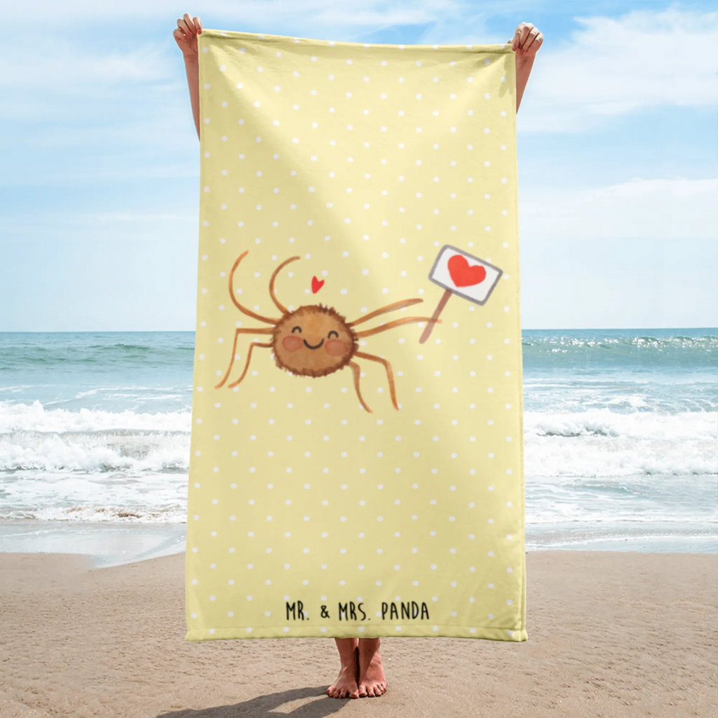 XL Badehandtuch Spinne Agathe Motivation Handtuch, Badetuch, Duschtuch, Strandtuch, Saunatuch, Spinne Agathe, Spinne, Agathe, Videos, Merchandise, Motivation, Glück, Liebe, Vertrauen, Dankeschön